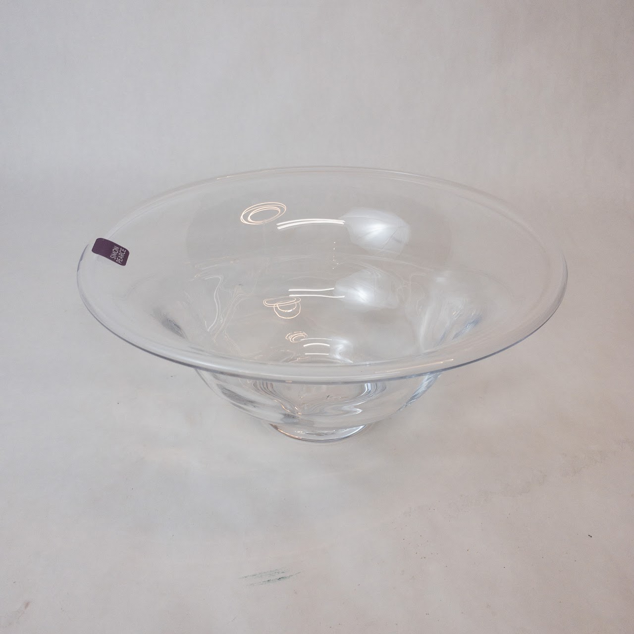 Simon Pearce Rolled Edge Crystal Bowl