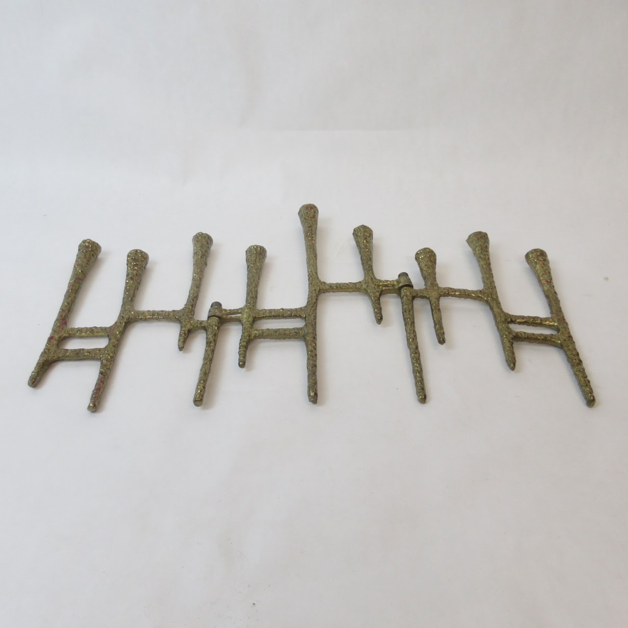 Textured Brass Menorah