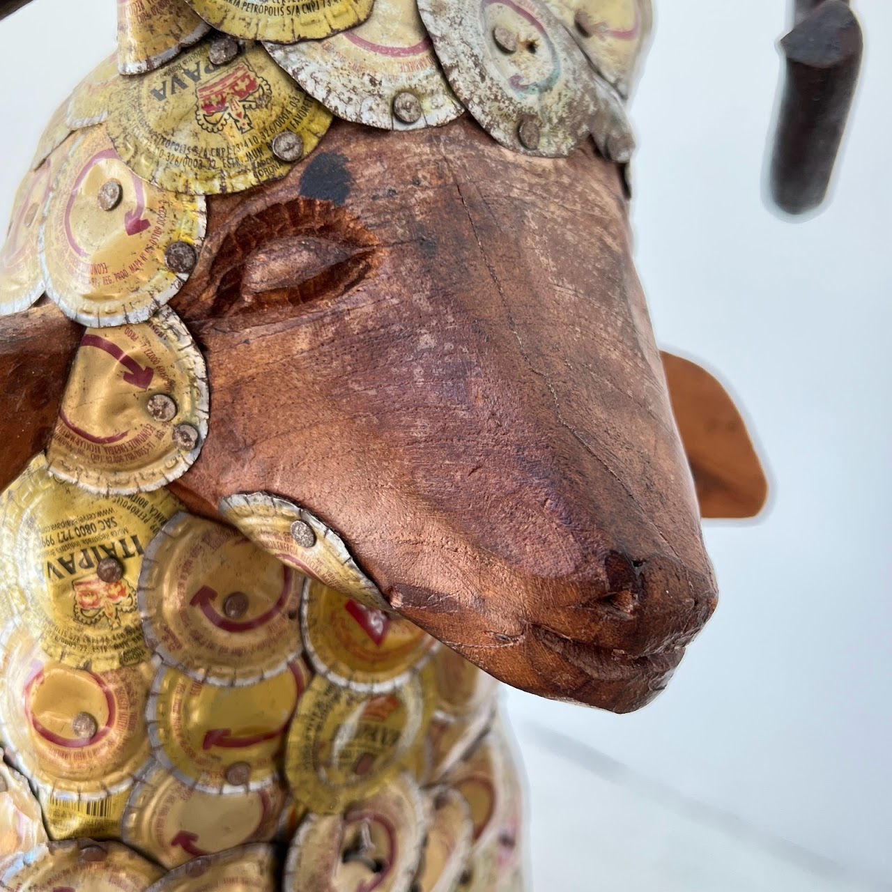 Brazilian Folk Art Sheep Sculpture