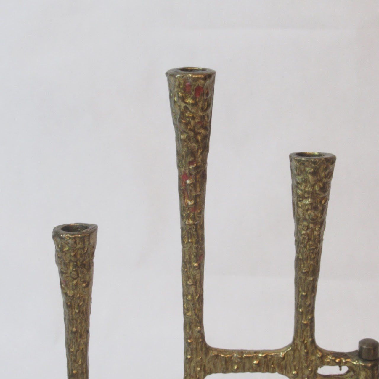 Textured Brass Menorah