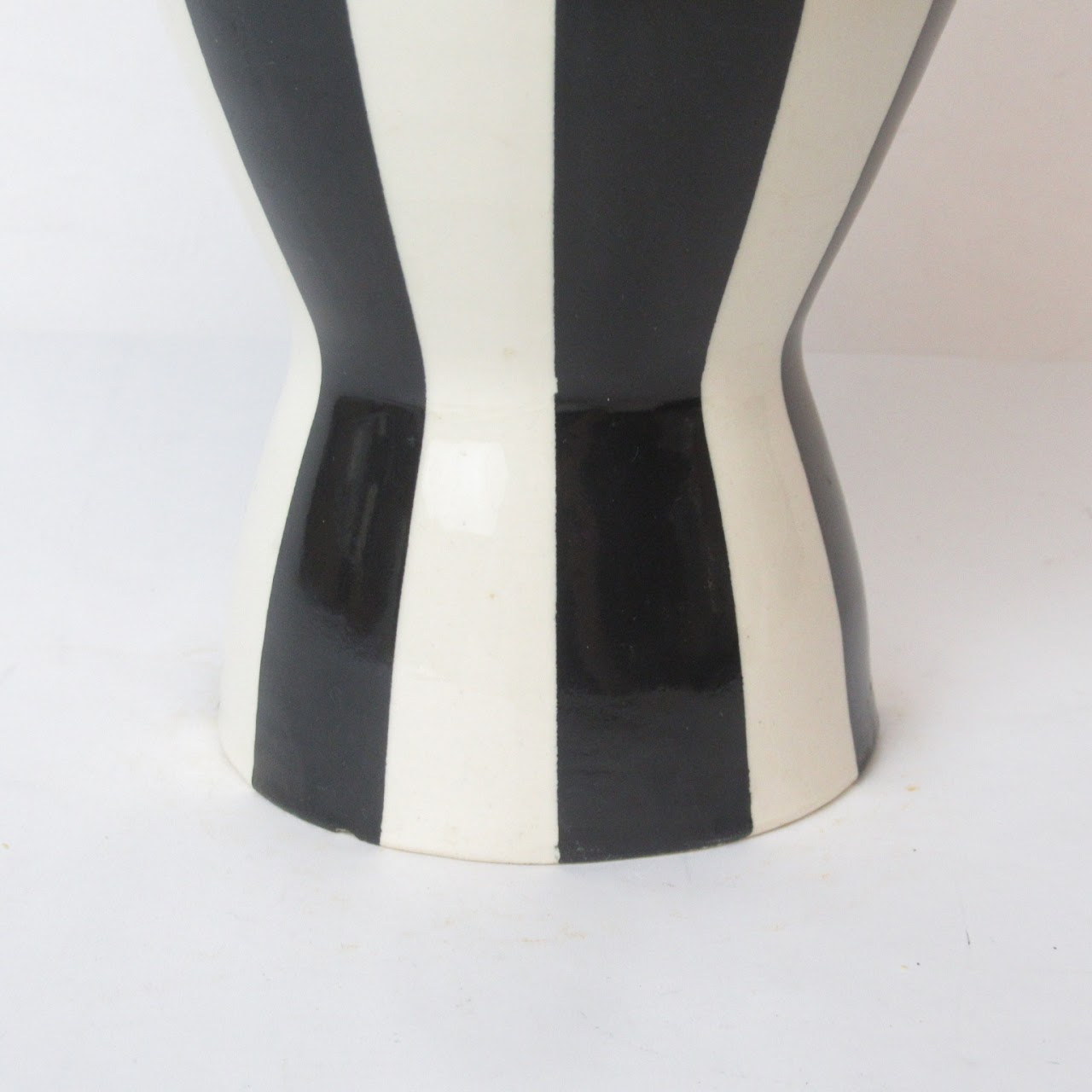 Jonathan Adler Black & White Striped Vase