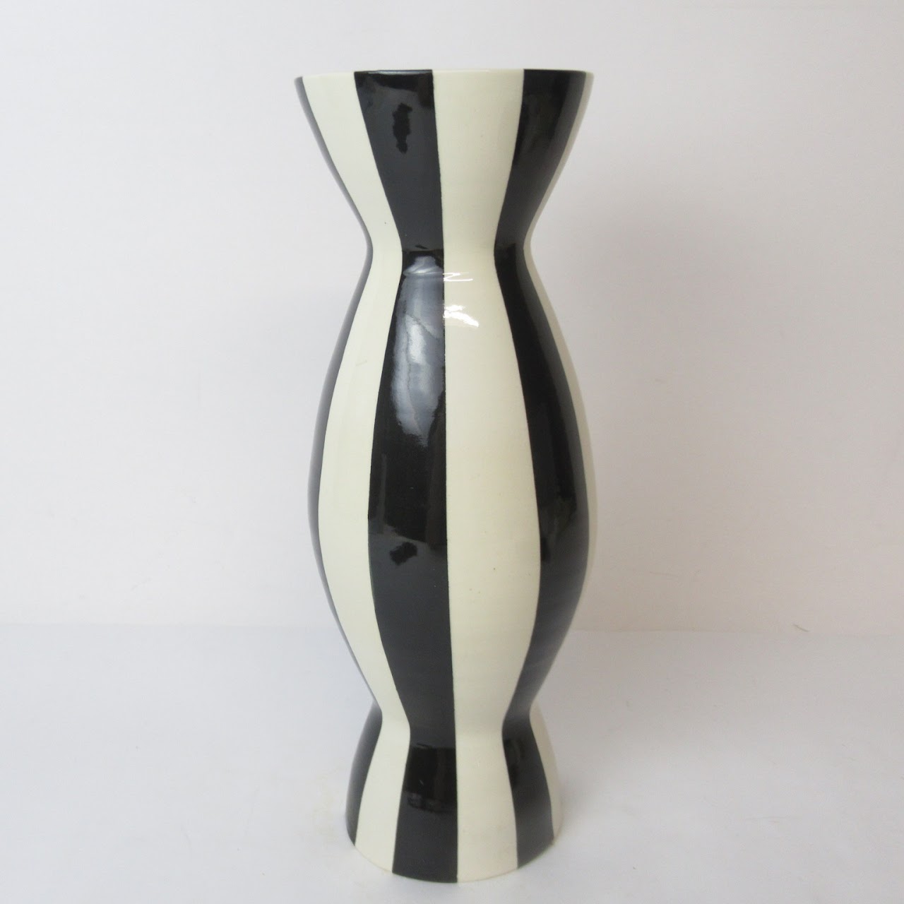 Jonathan Adler Black & White Striped Vase