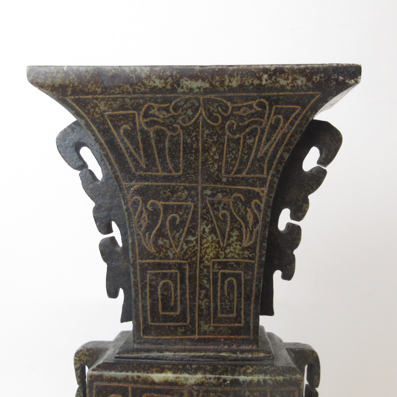 Carved Soapstone  Vase