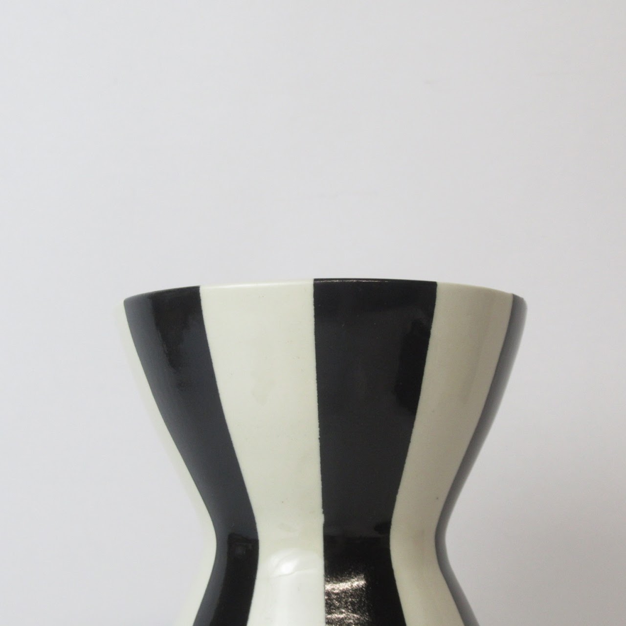 Jonathan Adler Black & White Striped Vase