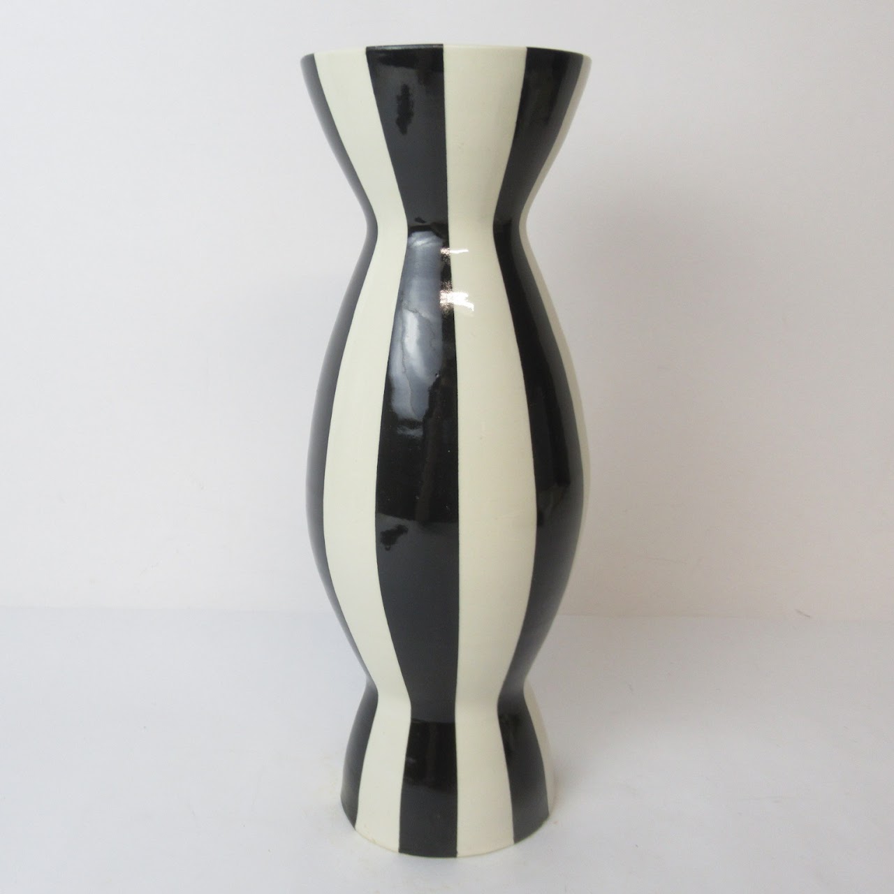 Jonathan Adler Black & White Striped Vase