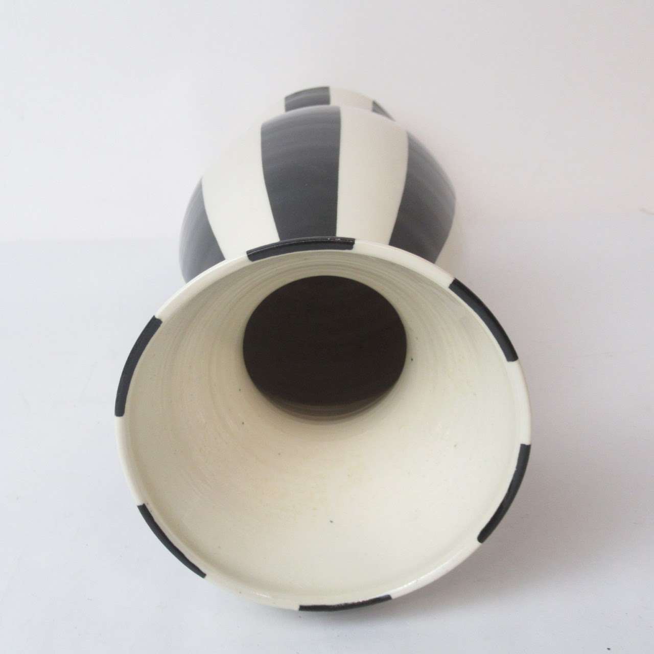 Jonathan Adler Black & White Striped Vase