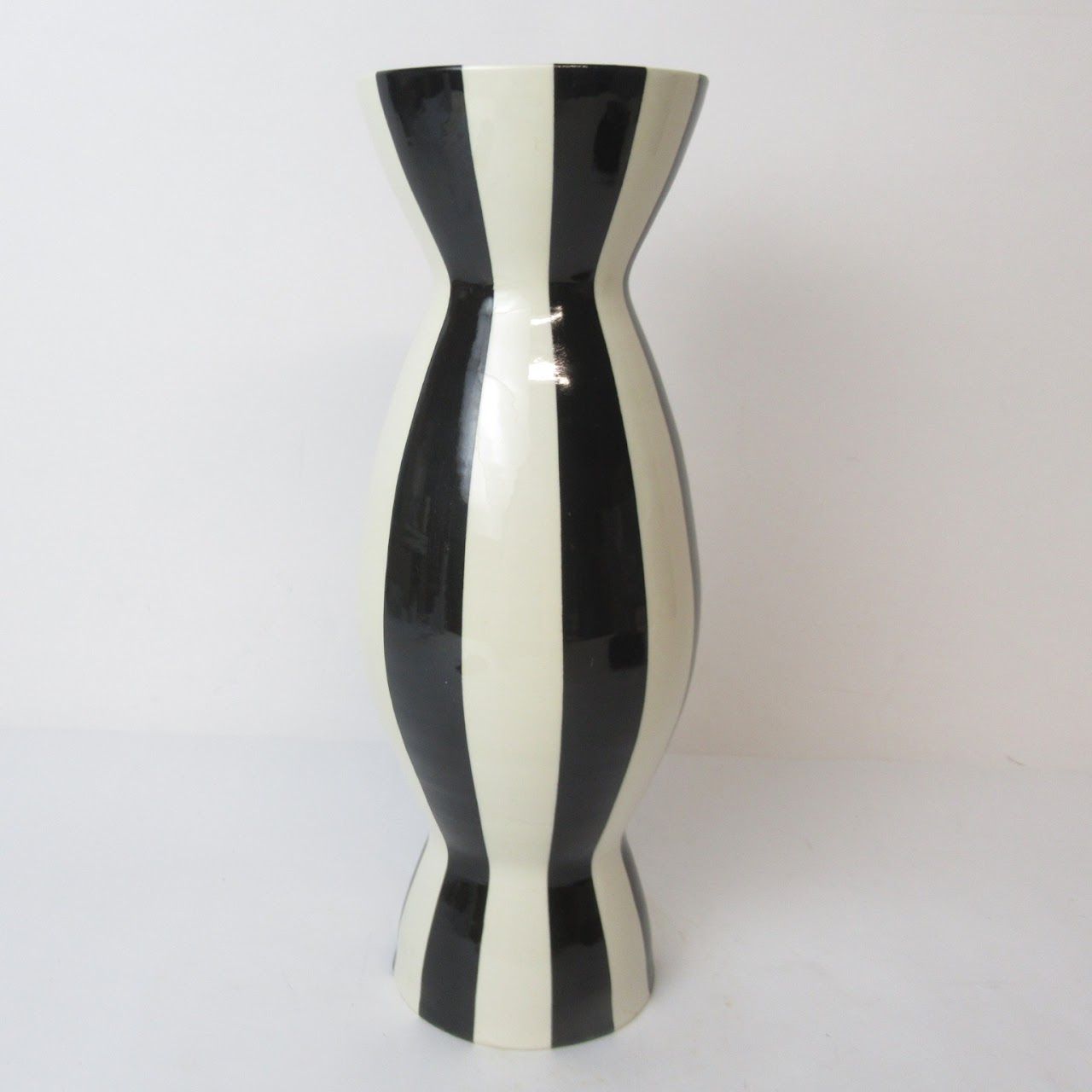 Jonathan Adler Black & White Striped Vase