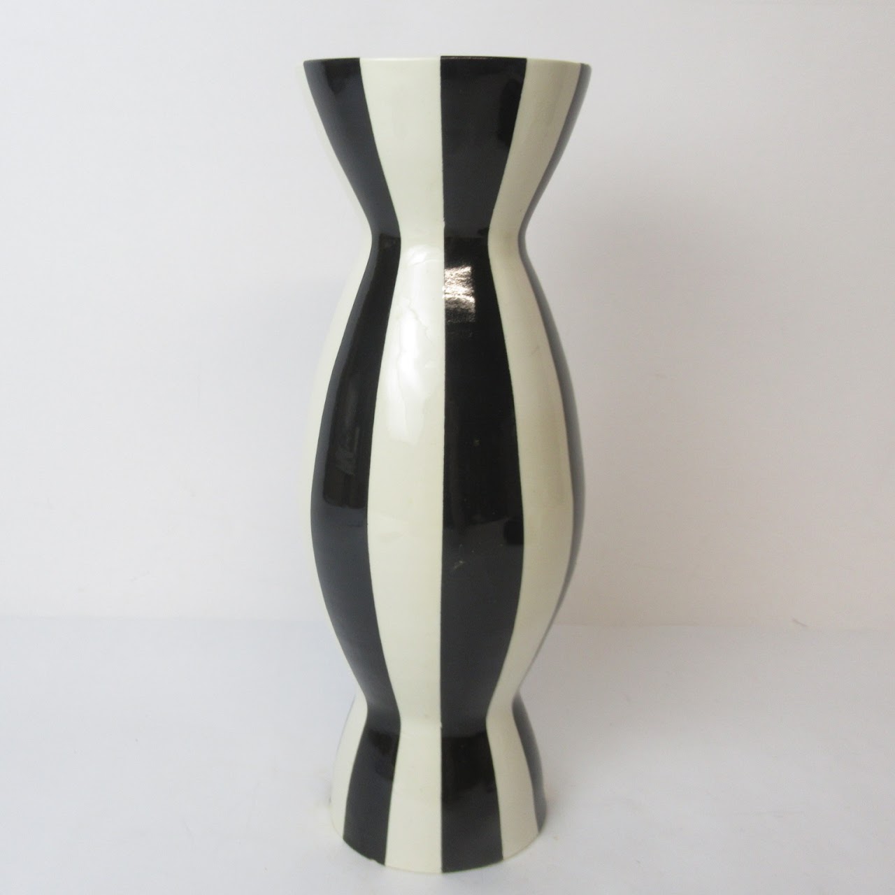 Jonathan Adler Black & White Striped Vase