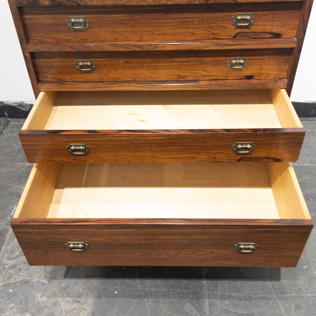 Rosewood Modern Five-Drawer Small Chest