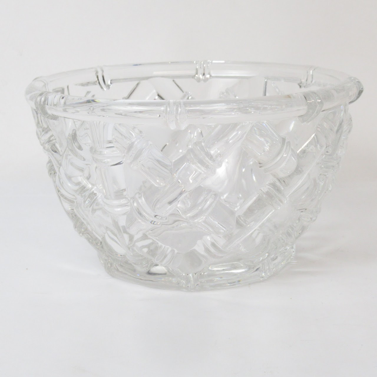 Tiffany & Co. 6" Crystal Bamboo Bowl