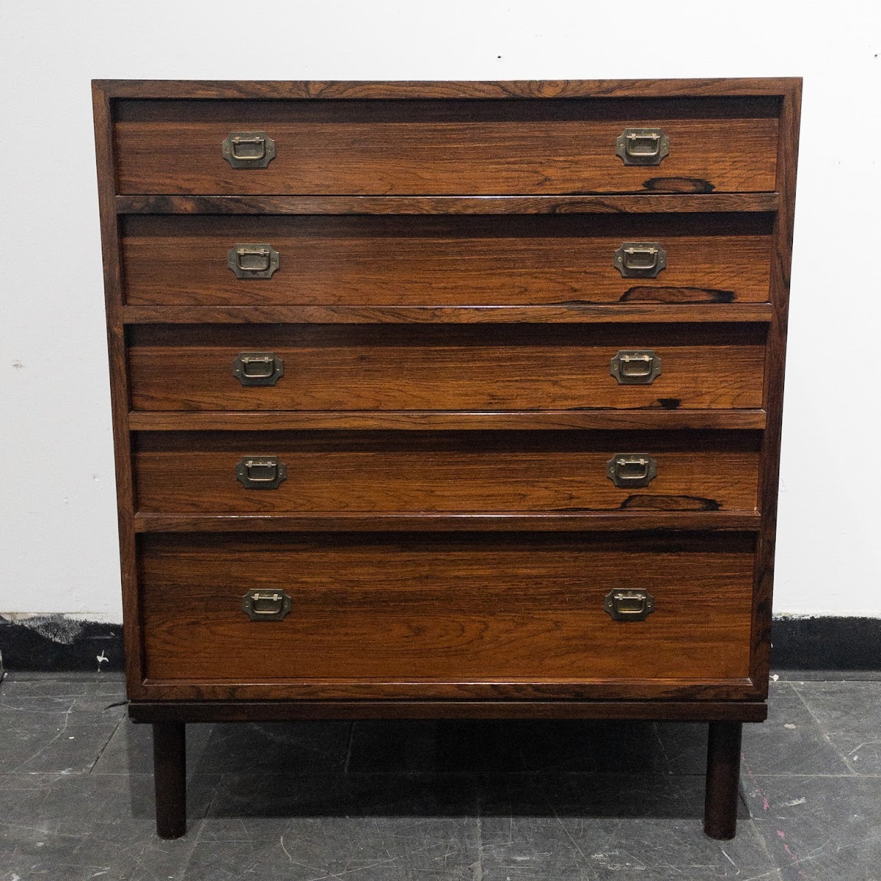 Rosewood Modern Five-Drawer Small Chest