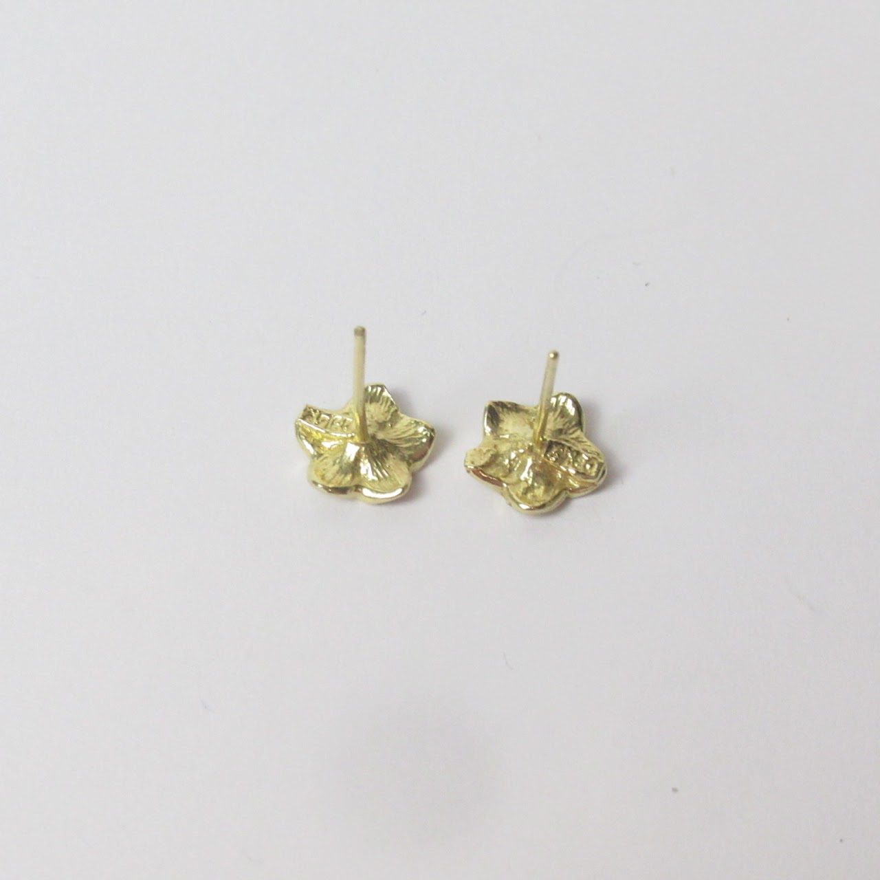 14K Floral Stud Earrings