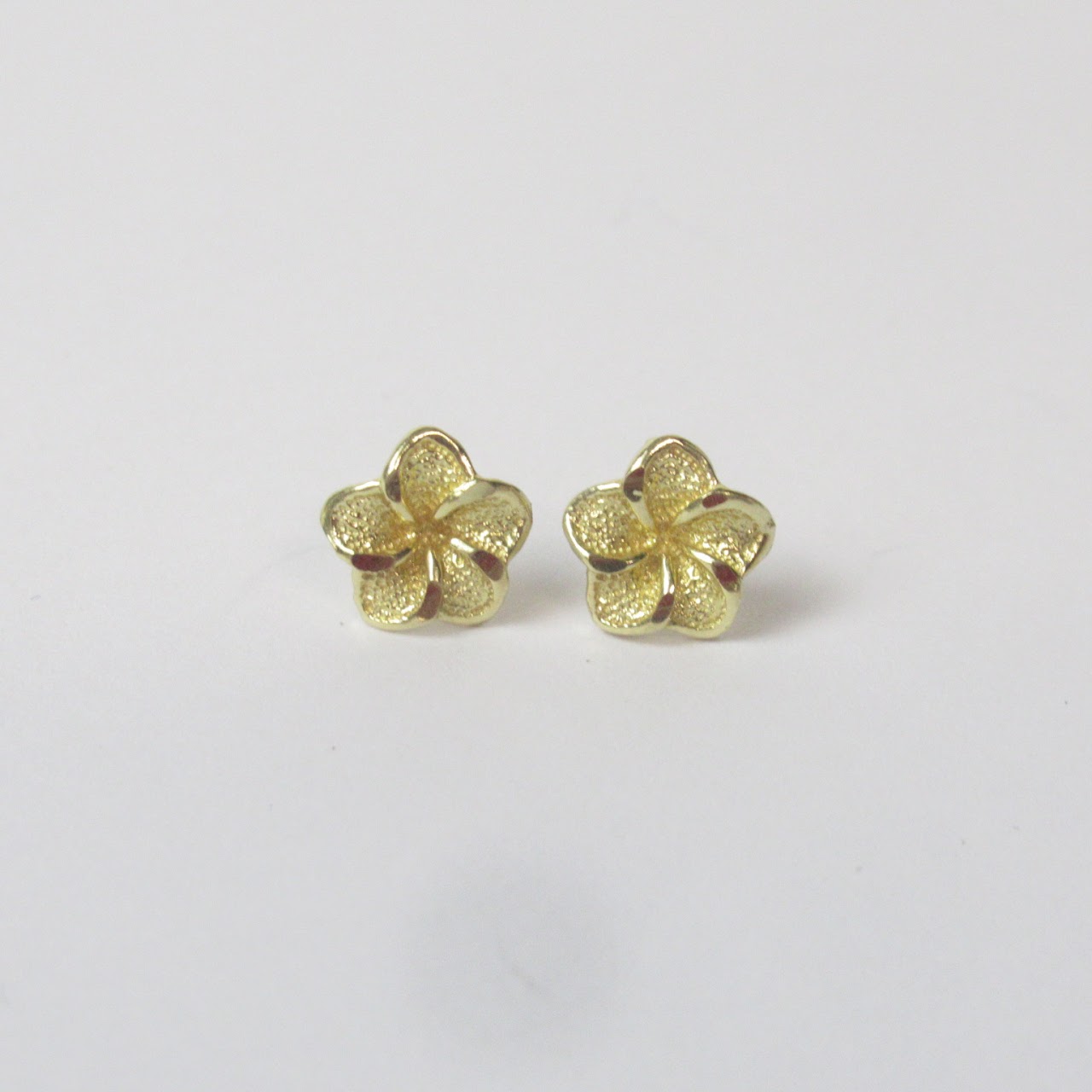 14K Floral Stud Earrings