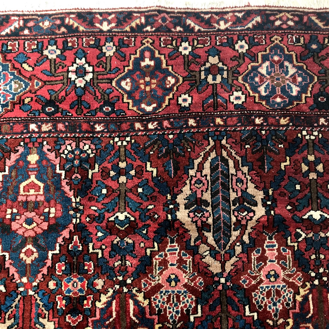 Wool Floral Diamond Carpet