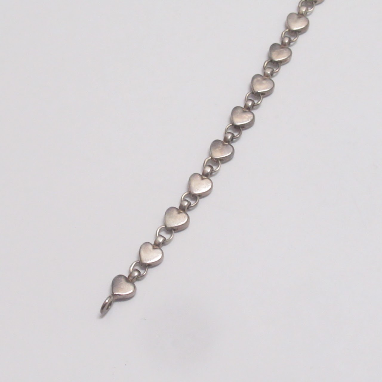 Tiffany & Co. Sterling Silver Heart Link Bracelet