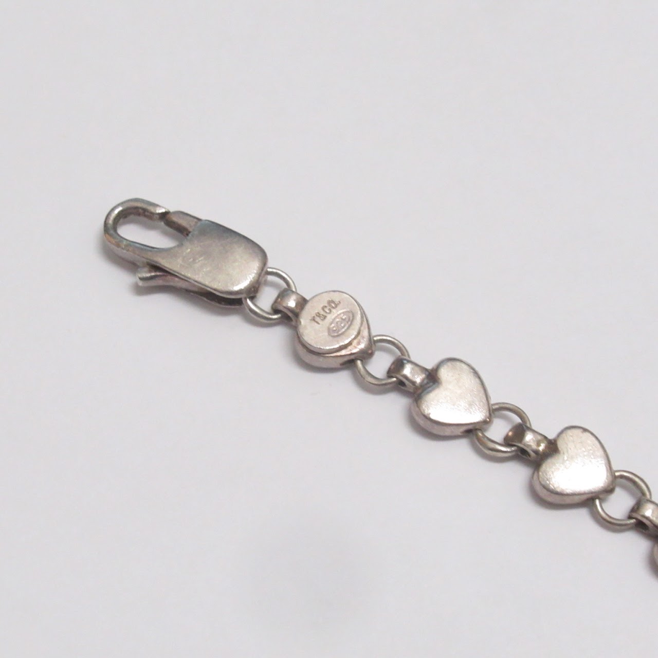 Tiffany & Co. Sterling Silver Heart Link Bracelet