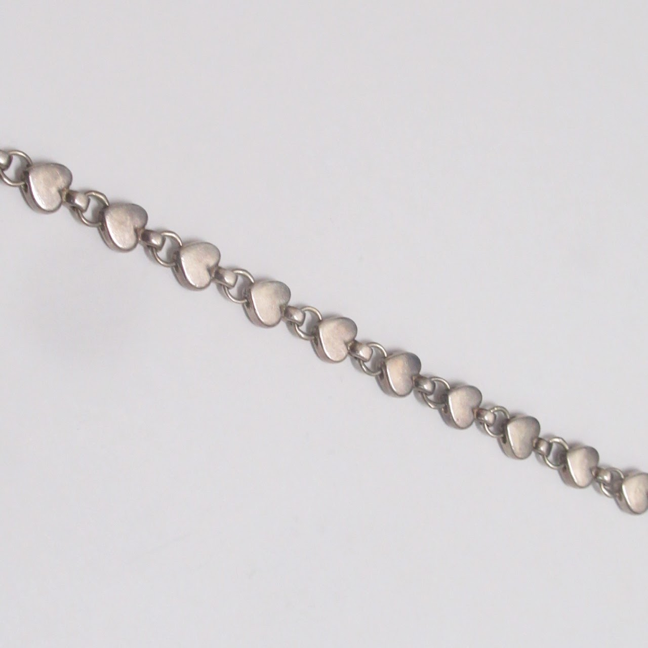 Tiffany & Co. Sterling Silver Heart Link Bracelet