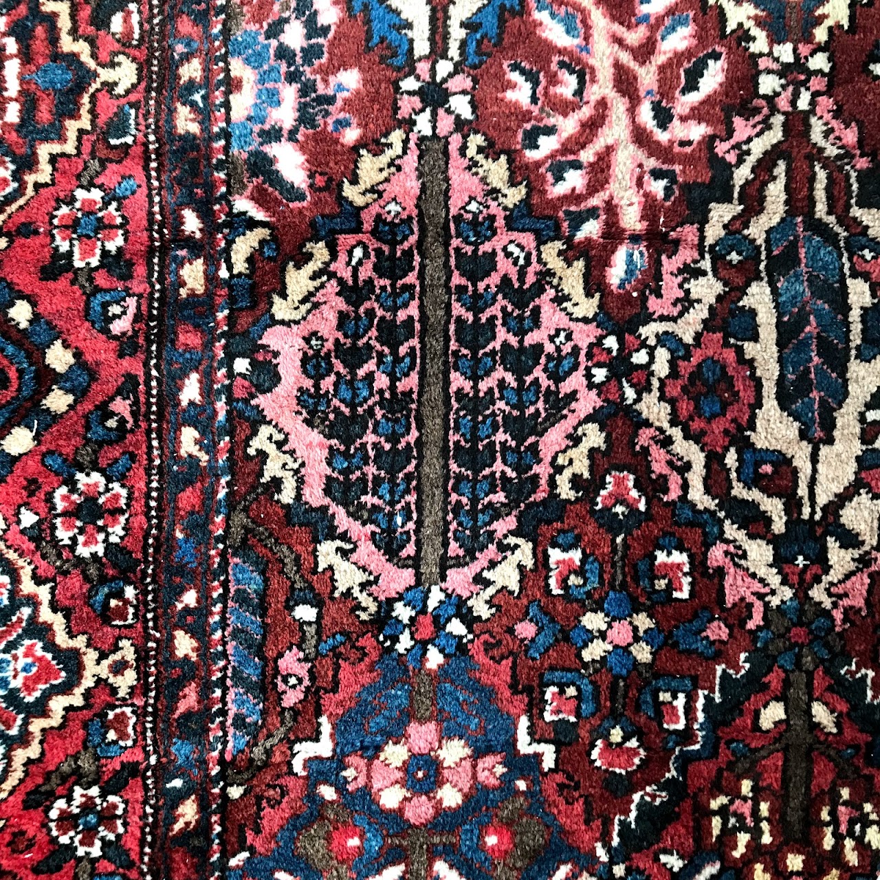 Wool Floral Diamond Carpet