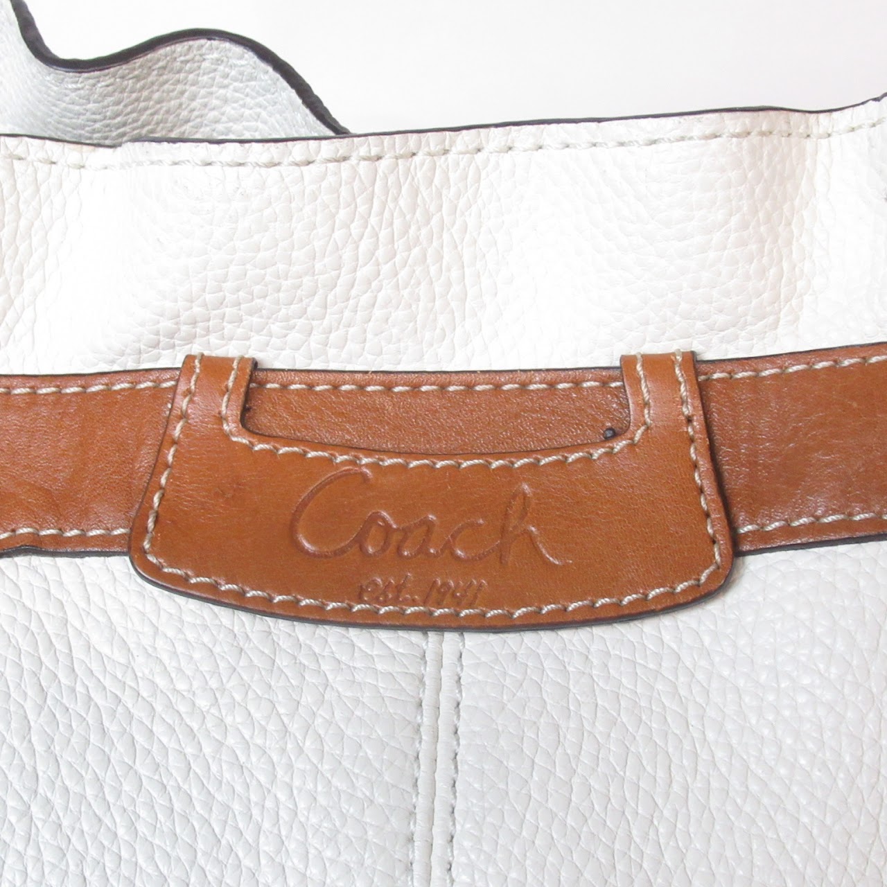 Coach Pebbled Leather Satchel