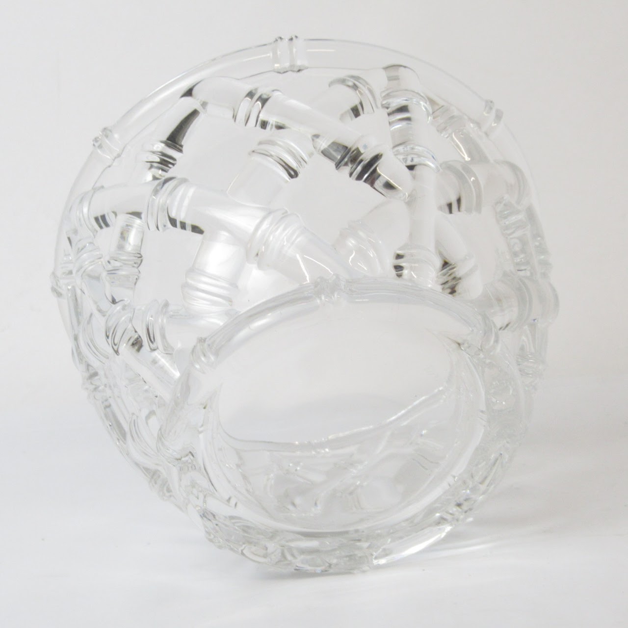 Tiffany & Co. 6" Crystal Bamboo Bowl