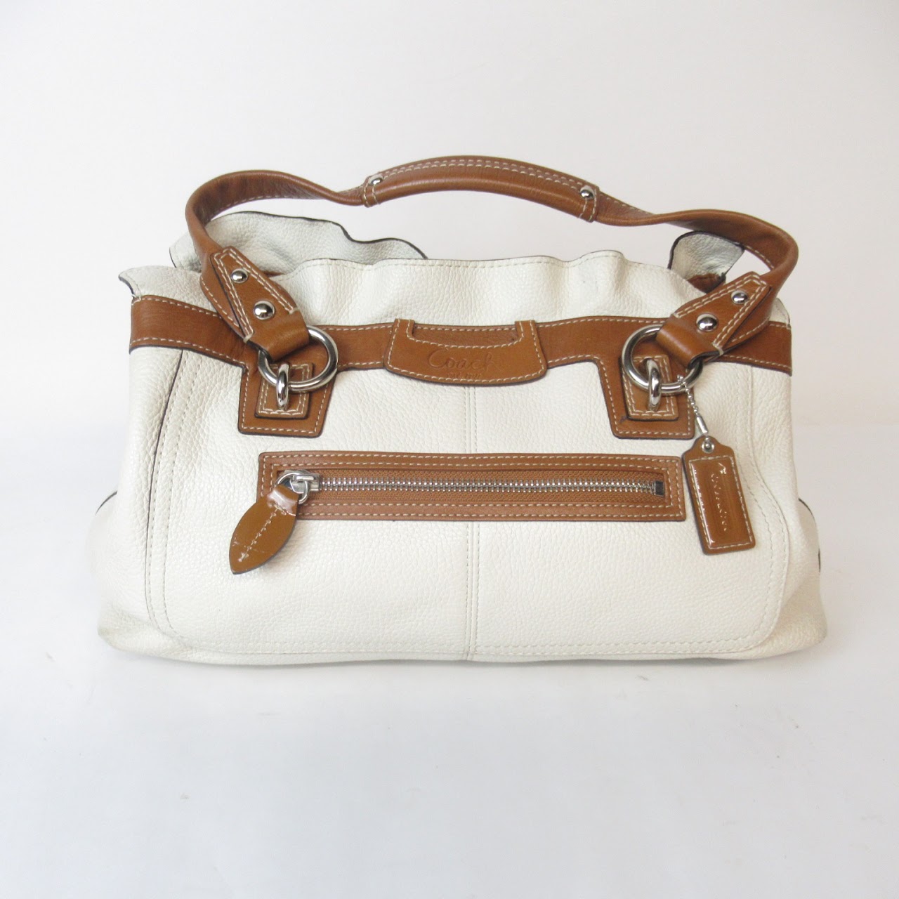 Coach Pebbled Leather Satchel