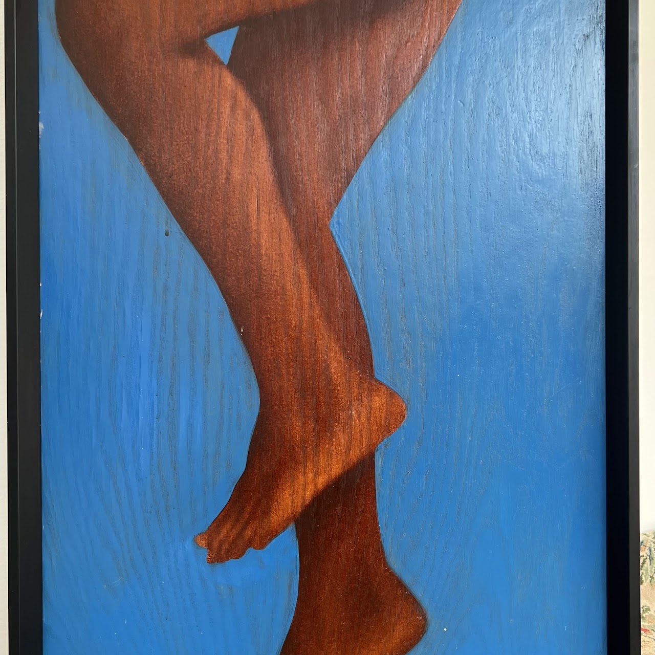 Contemporary Figural Signed Large Scale Oil on Panel Painting