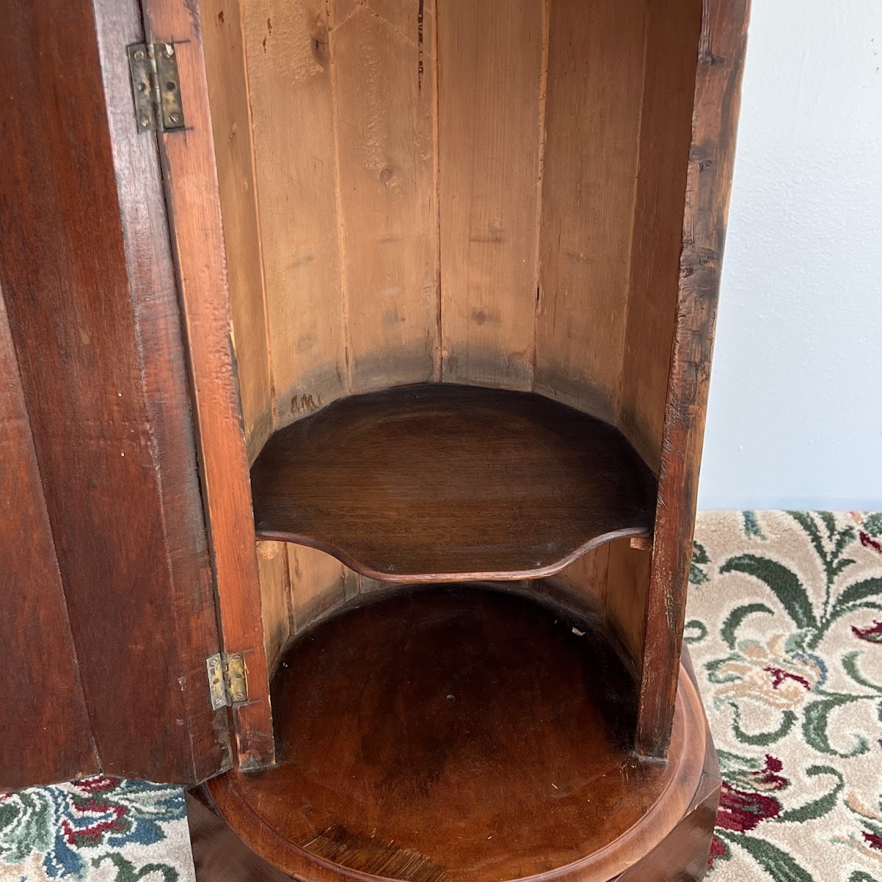 William IV Style Mahogany Pillar Commode