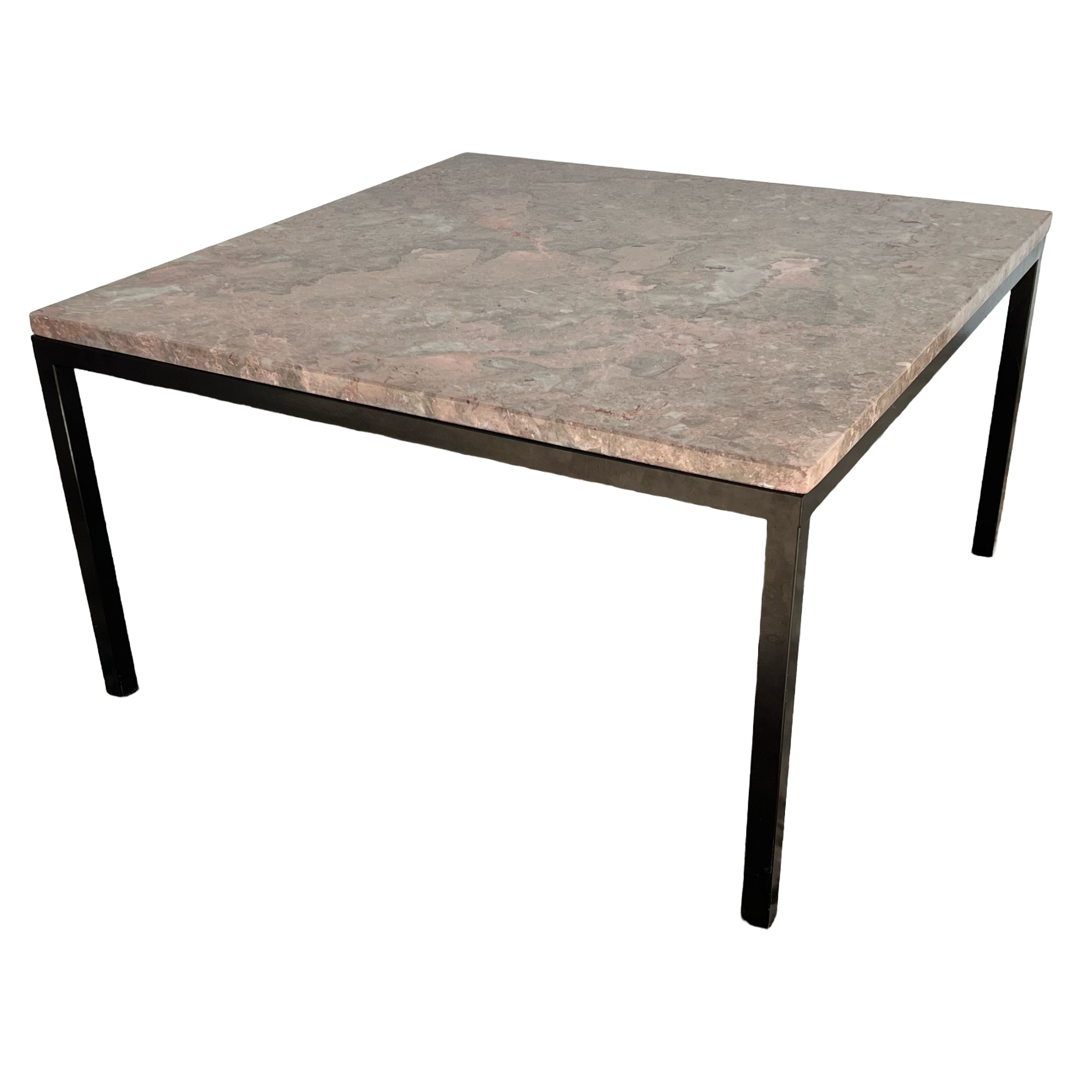 Portuguese Pink Marble Top Side Table