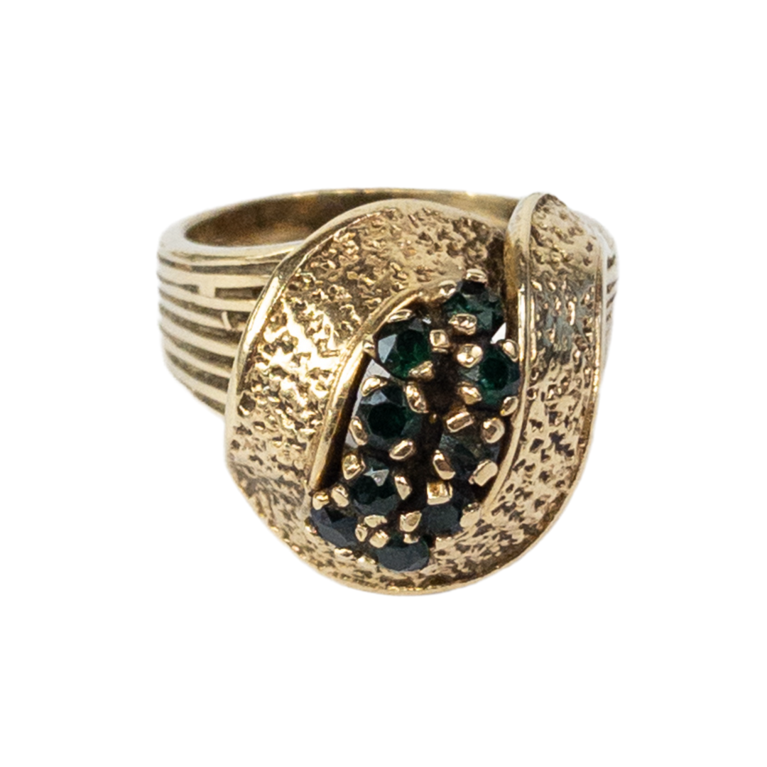 14K Gold and Emerald Ring