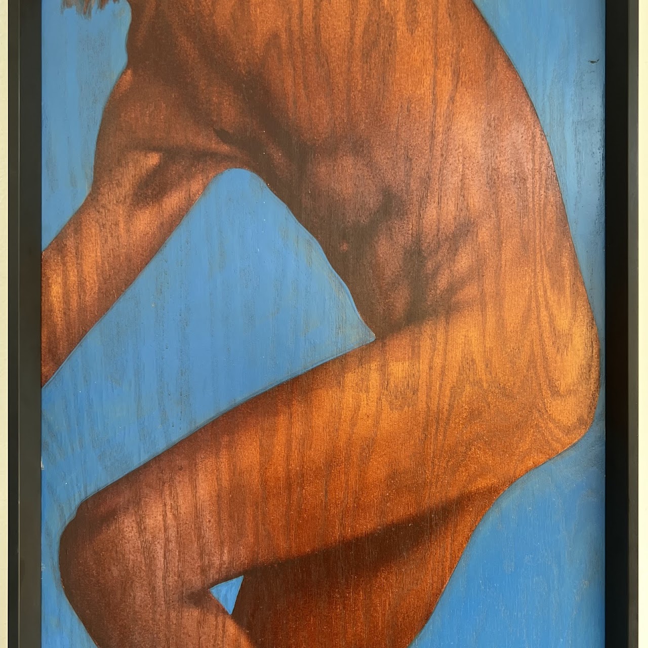 Contemporary Figural Signed Large Scale Oil on Panel Painting