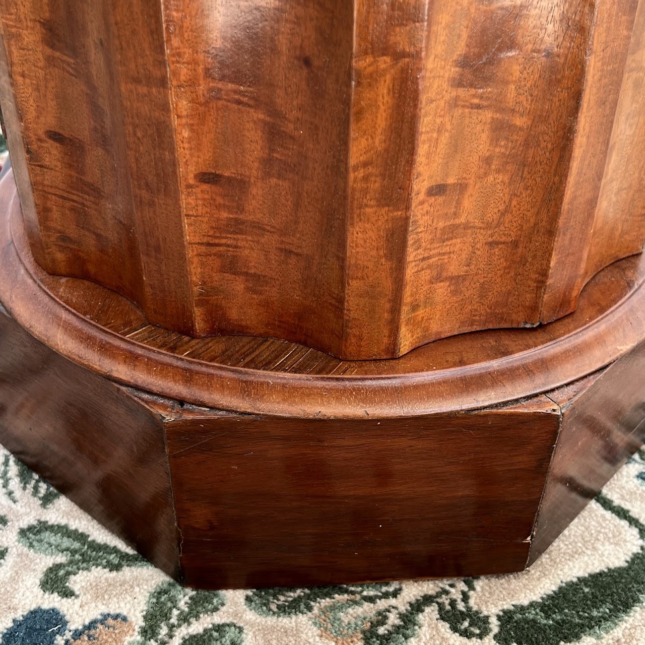 William IV Style Mahogany Pillar Commode