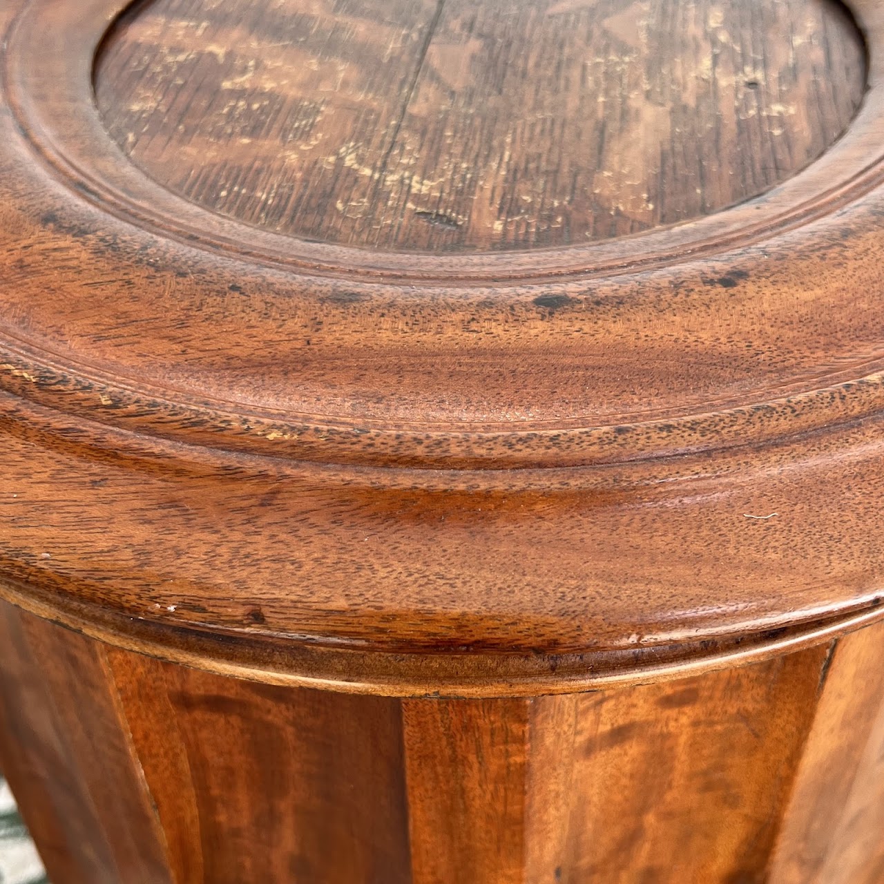 William IV Style Mahogany Pillar Commode