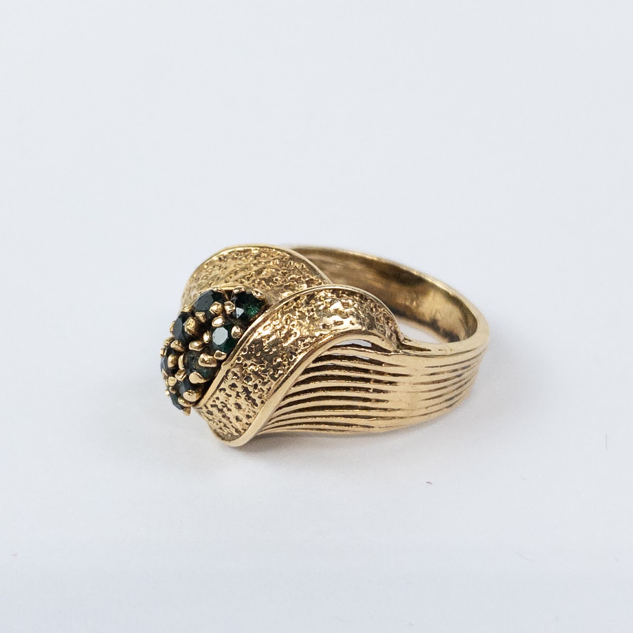 14K Gold and Emerald Ring