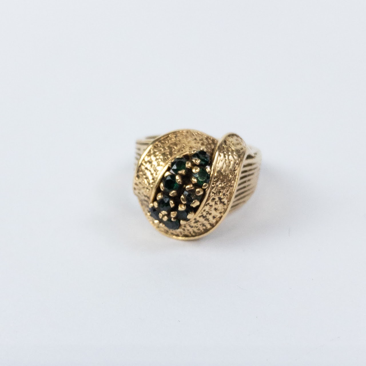 14K Gold and Emerald Ring