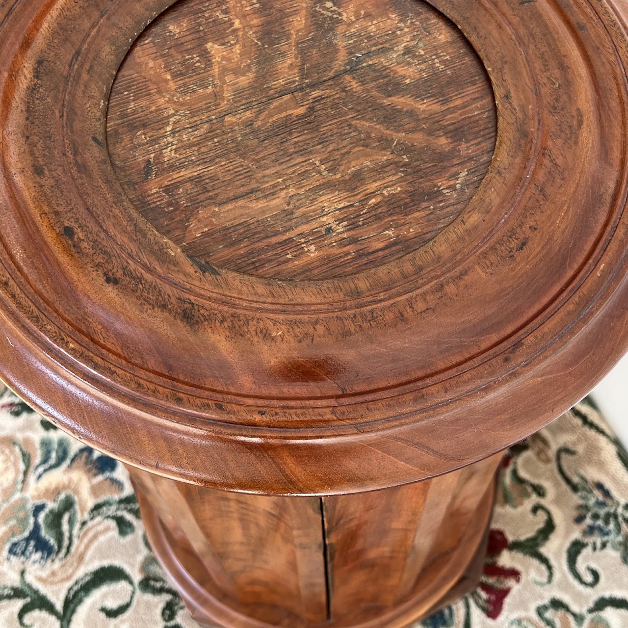 William IV Style Mahogany Pillar Commode