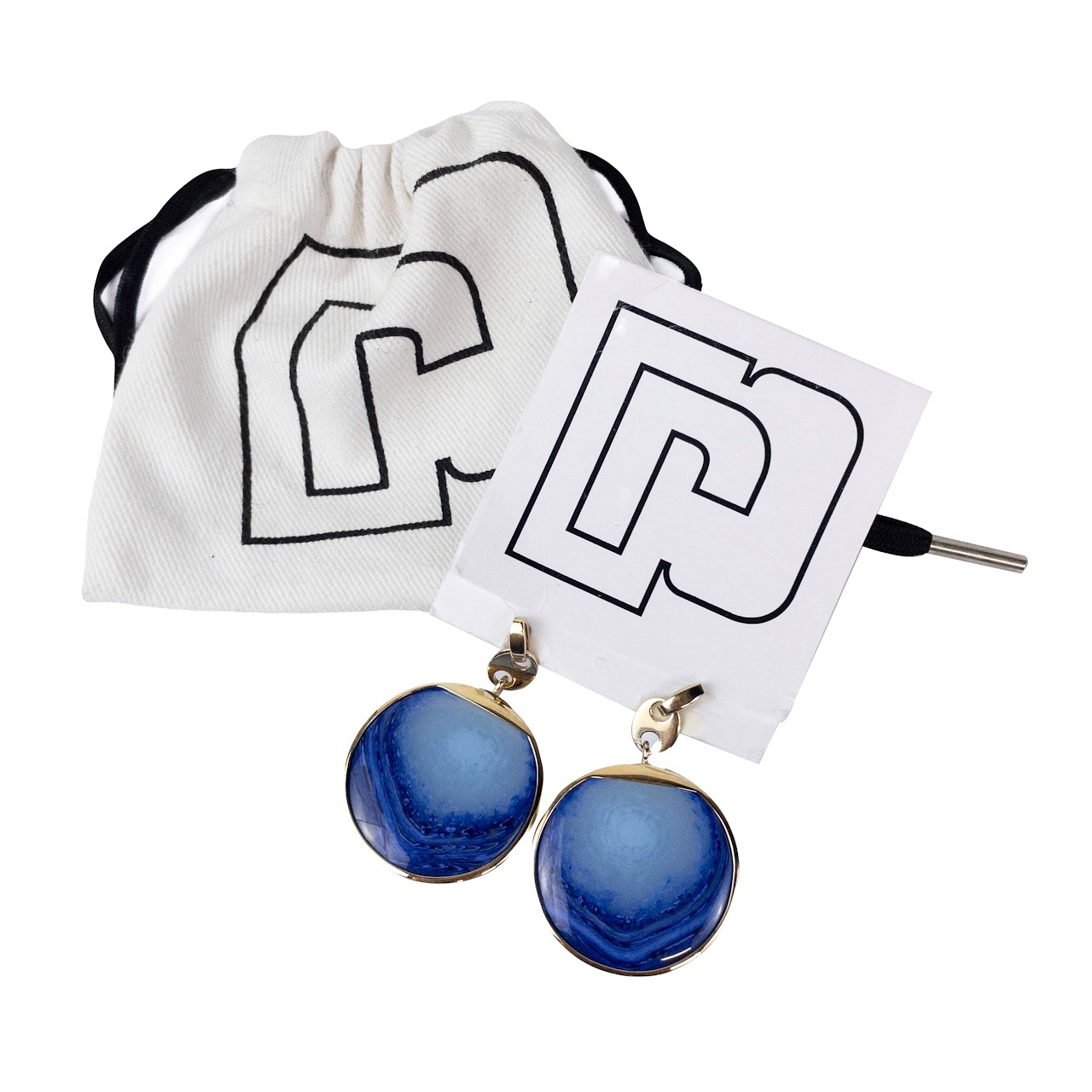 Paco Rabanne Eight Nano Glass Disc Earrings