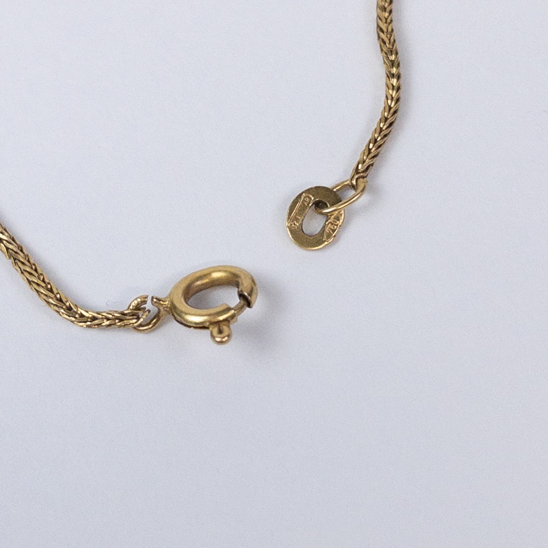 14K & 18K Gold Diamond 'M' Initial Pendant