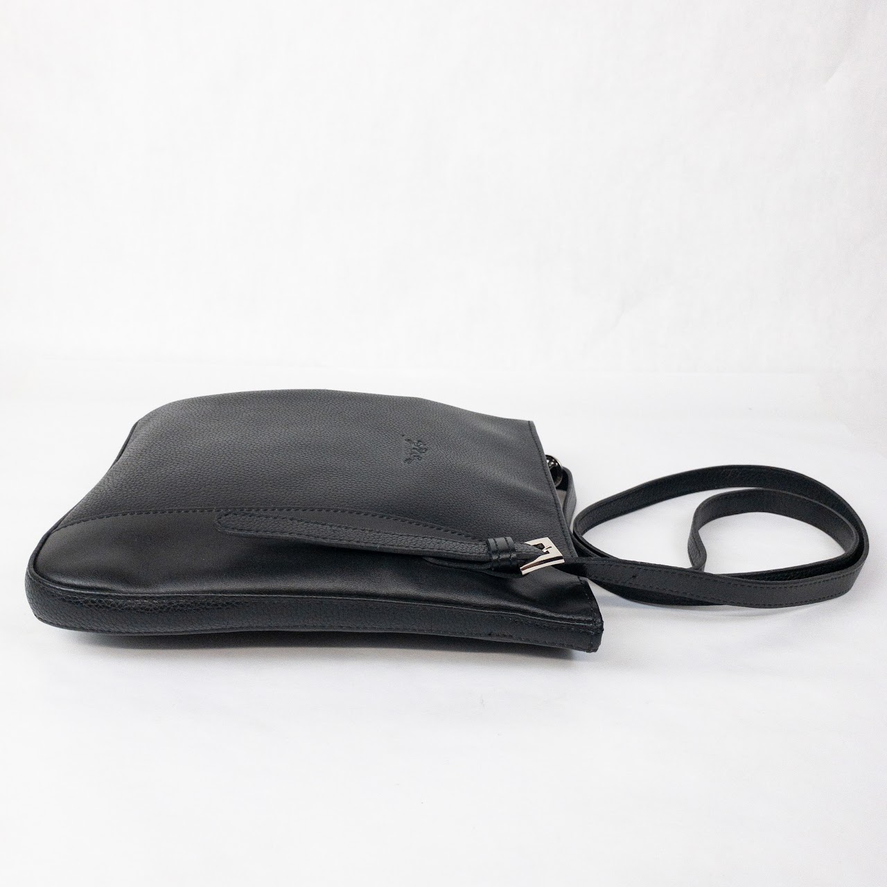 Longchamp Slim Leather Crossbody Bag