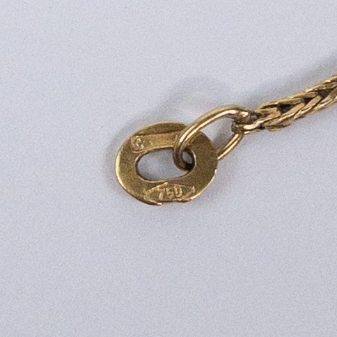 14K & 18K Gold Diamond 'M' Initial Pendant