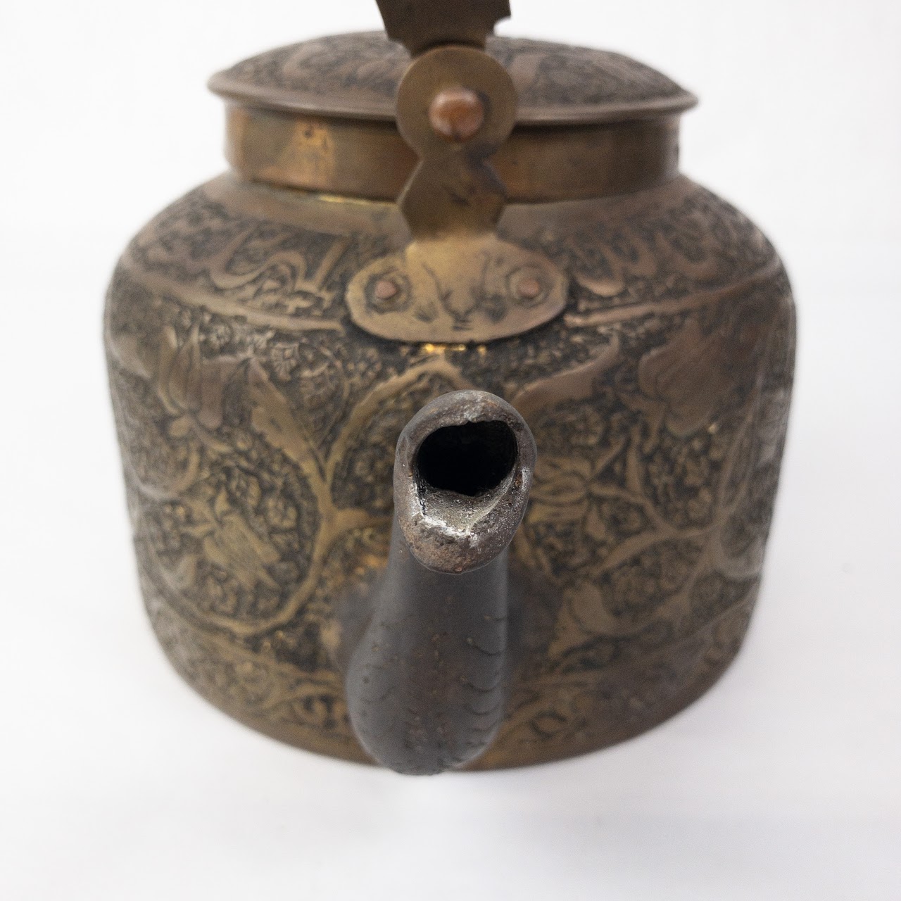 Copper Engraved Vintage Kettle