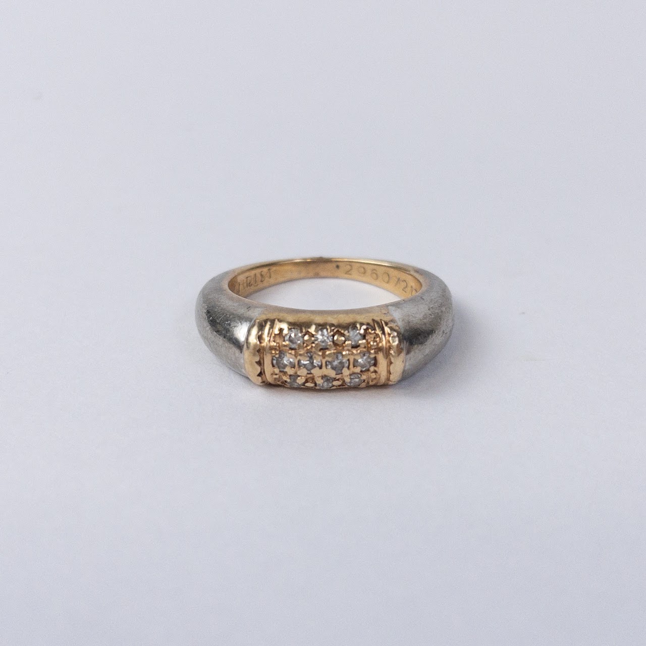 14K Gold & Diamond Band Ring