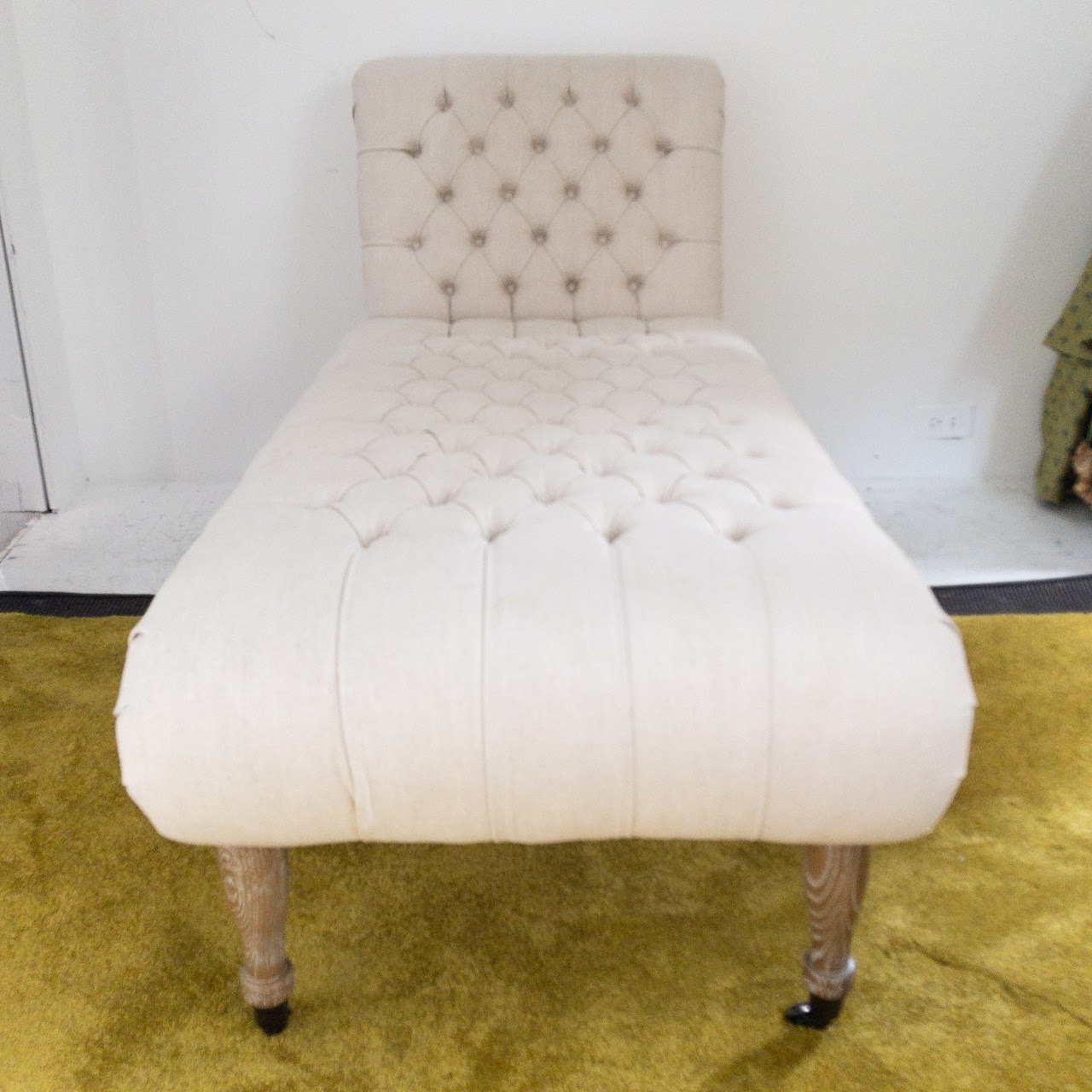 Pottery Barn Carolyn Tufted Chaise Lounge