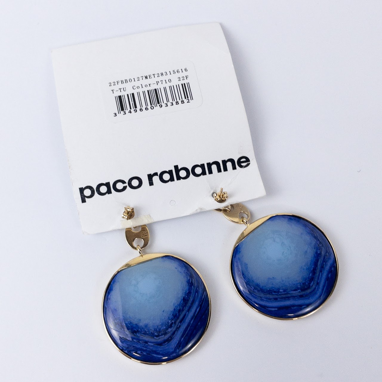 Paco Rabanne Eight Nano Glass Disc Earrings