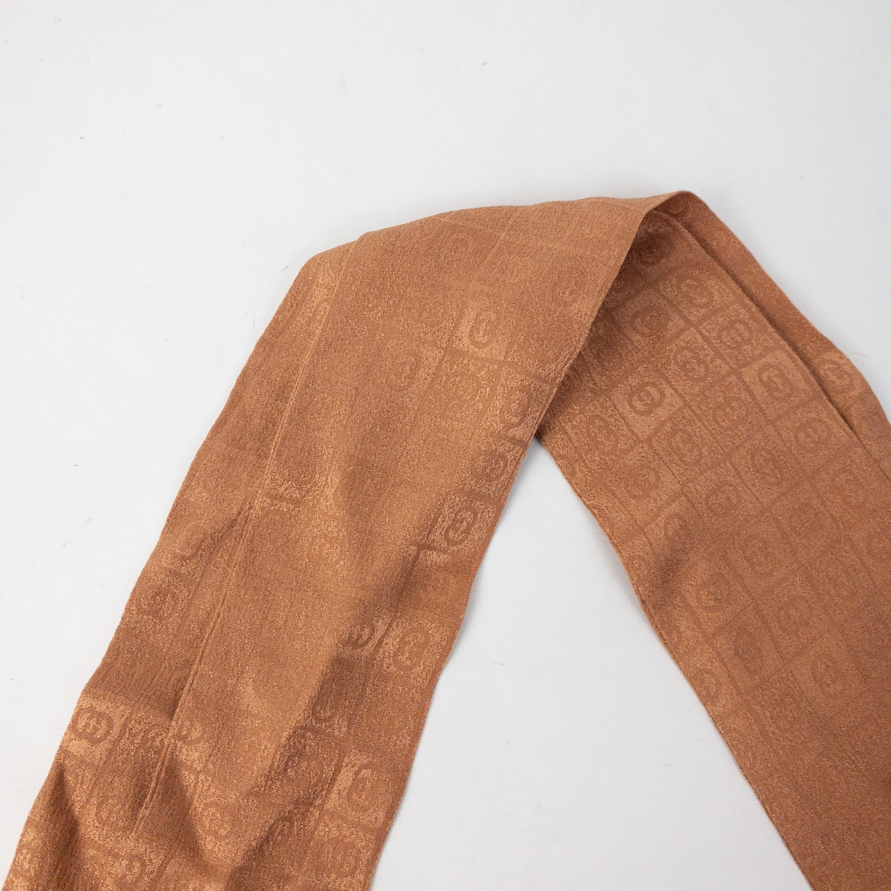 Gucci GG Monogram Silk Tie Scarf