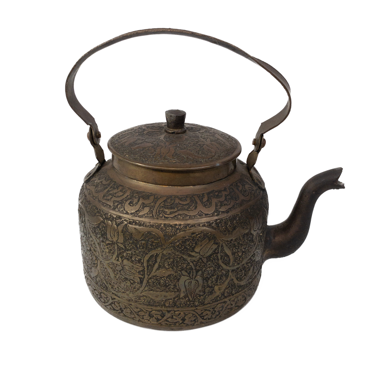 Copper Engraved Vintage Kettle