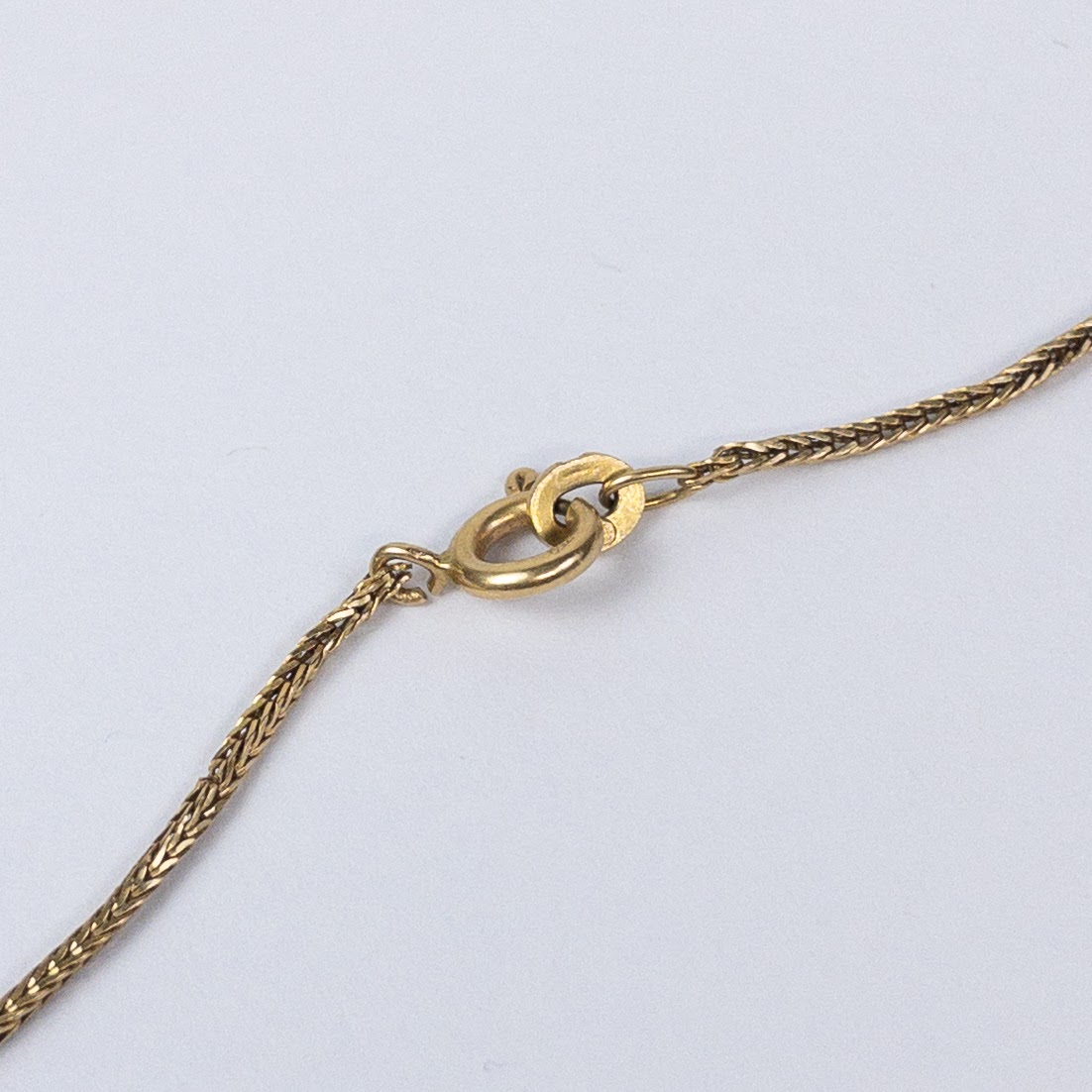 14K & 18K Gold Diamond 'M' Initial Pendant