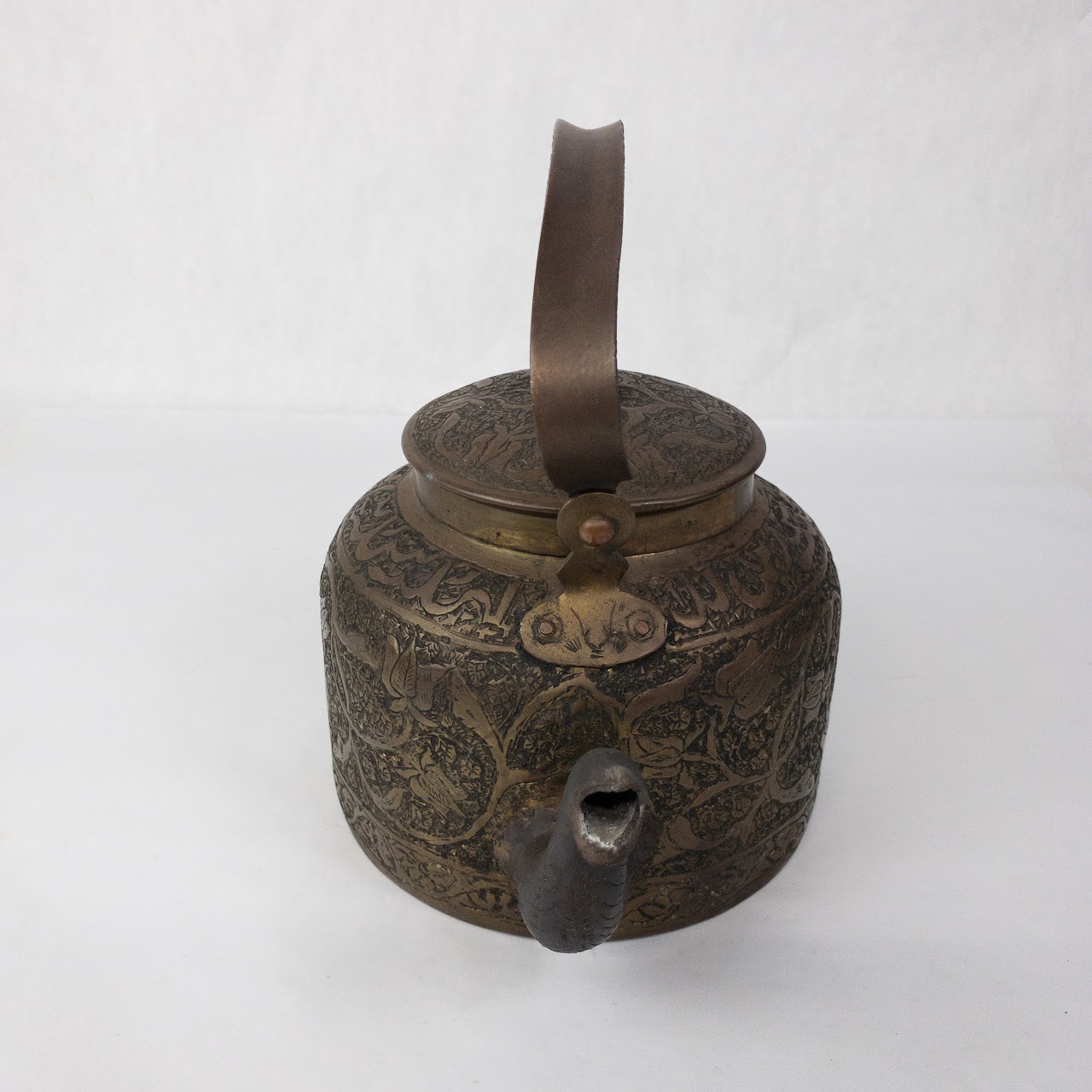 Copper Engraved Vintage Kettle