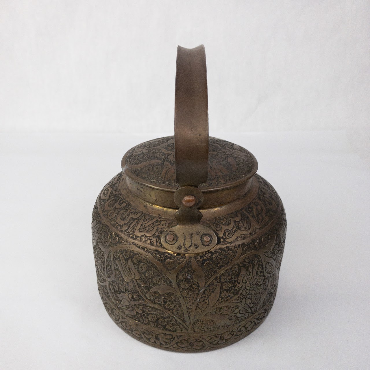 Copper Engraved Vintage Kettle