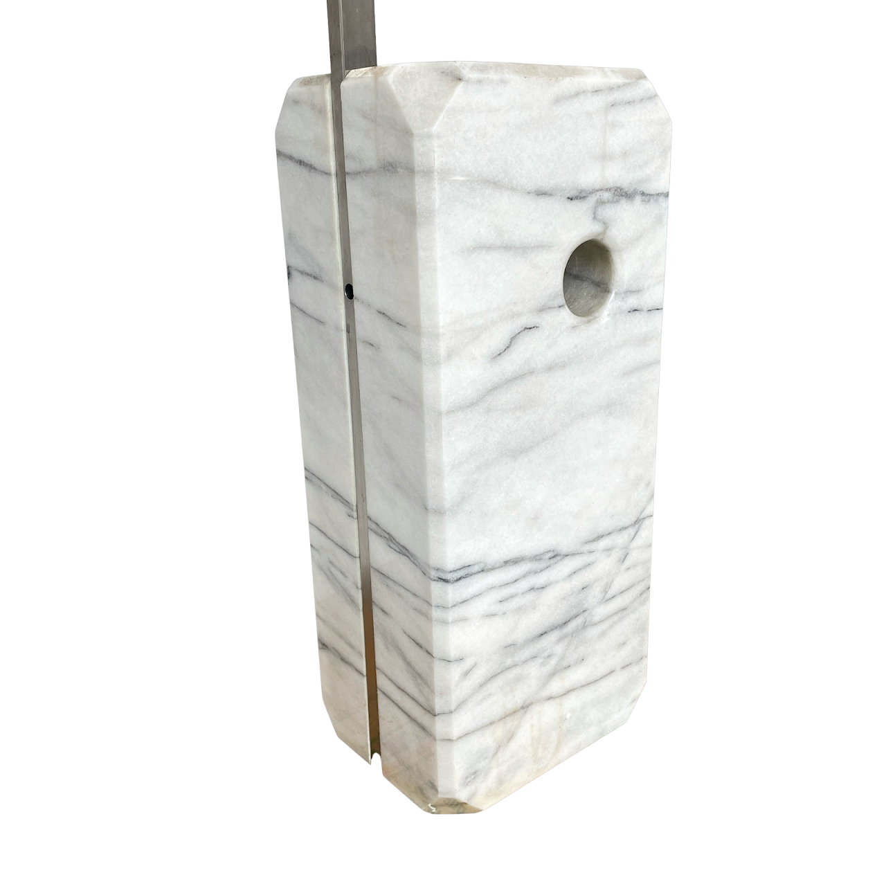 Arc Marble & Chrome Vintage Floor Lamp