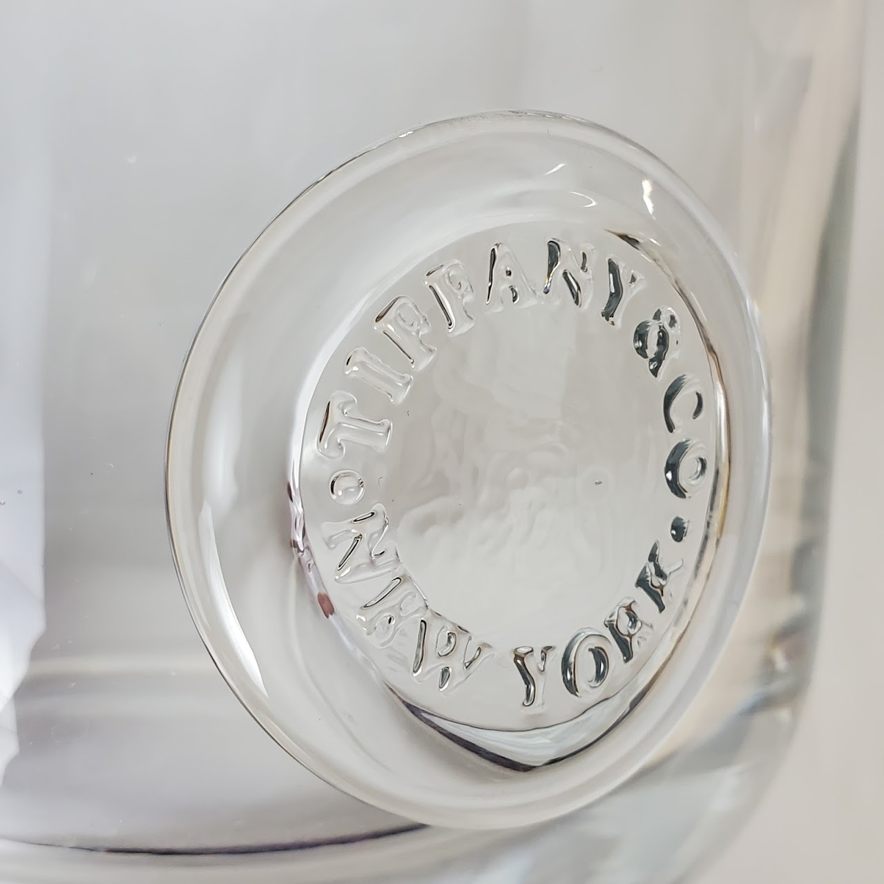 Tiffany & Co. Crystal Tiffany Seal Ice Bucket